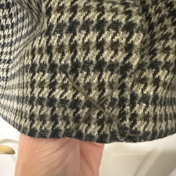Madewell Oversized Knit Blazer in Green Houndstooth - Size XXS - Picture 13 of 15